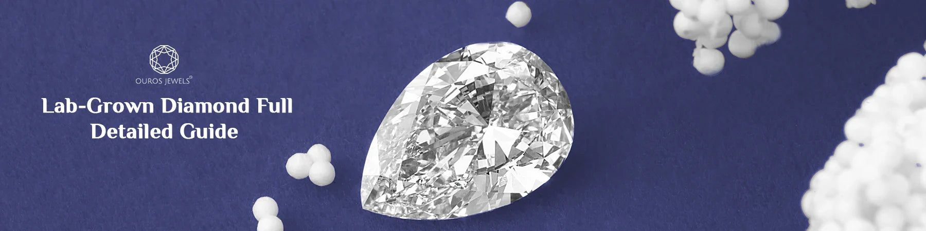 Image showing Pear Cut Lab grown diamond