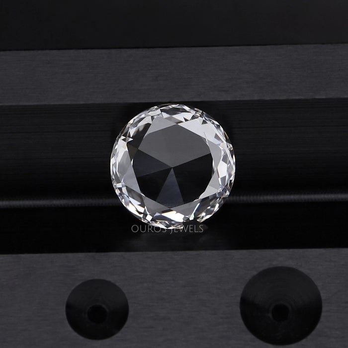 Round Rose Cut Lab Created Diamond
