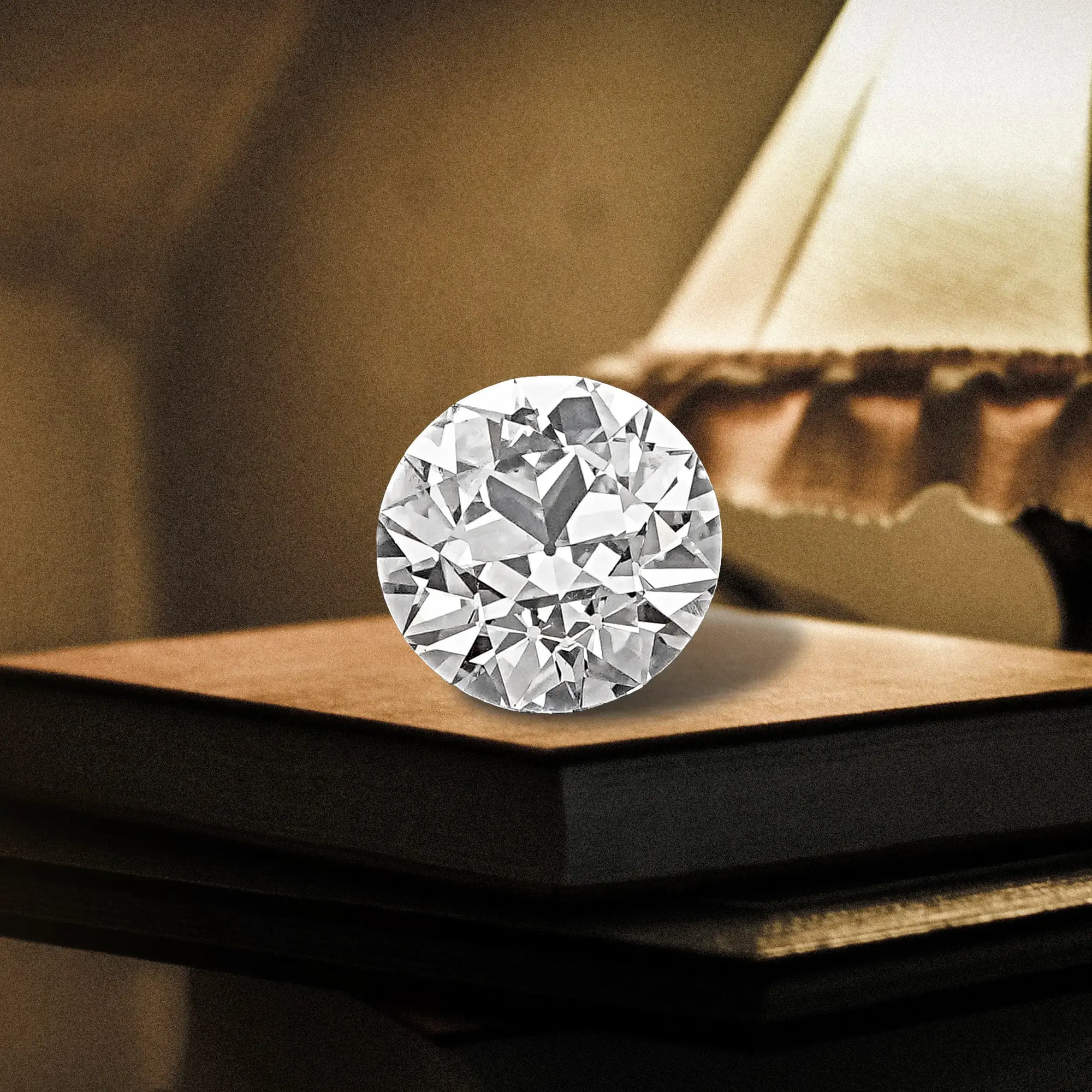 Flower Pattern Old European Round Diamond