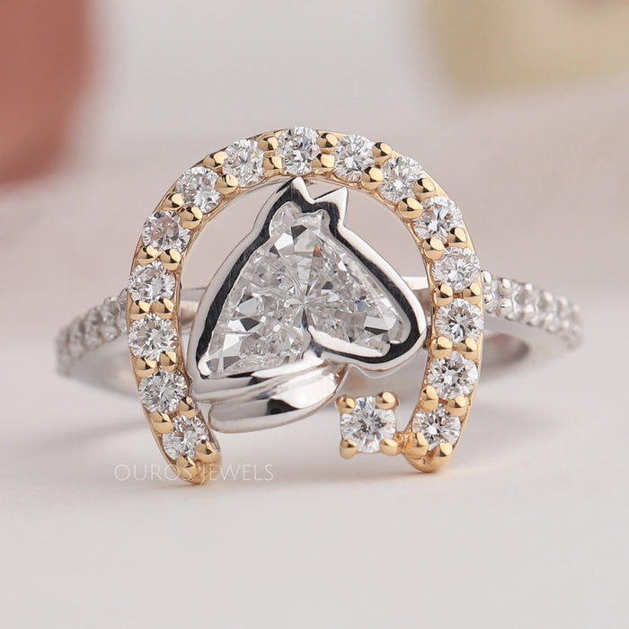 Antique Horse & Horseshoe Diamond Ring