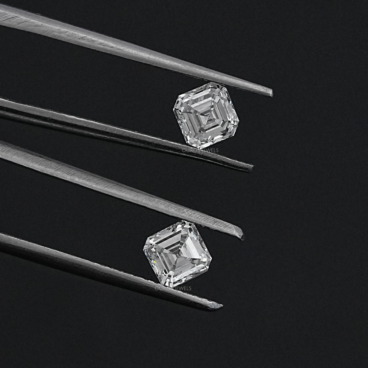 Asscher Cut Loose Lab Diamond Pair Loose