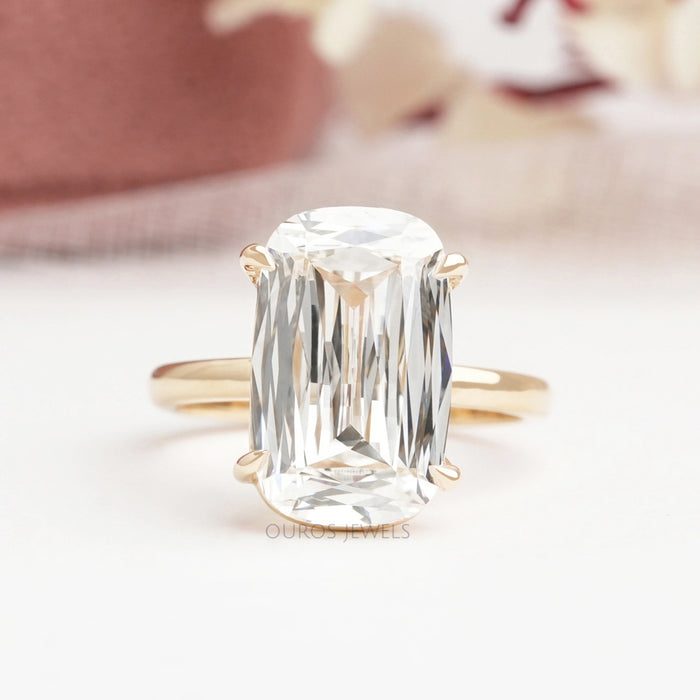 6.75 Carat Criss Cut Lab Grown Diamond Solitaire Ring