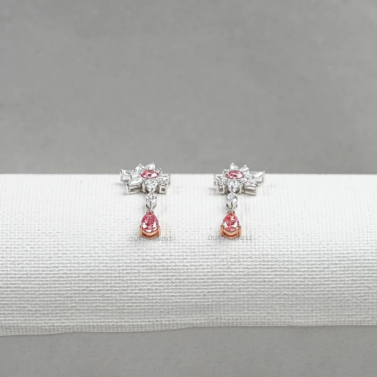 Multi Shape Lab Diamond Cluster Earrings Earrings