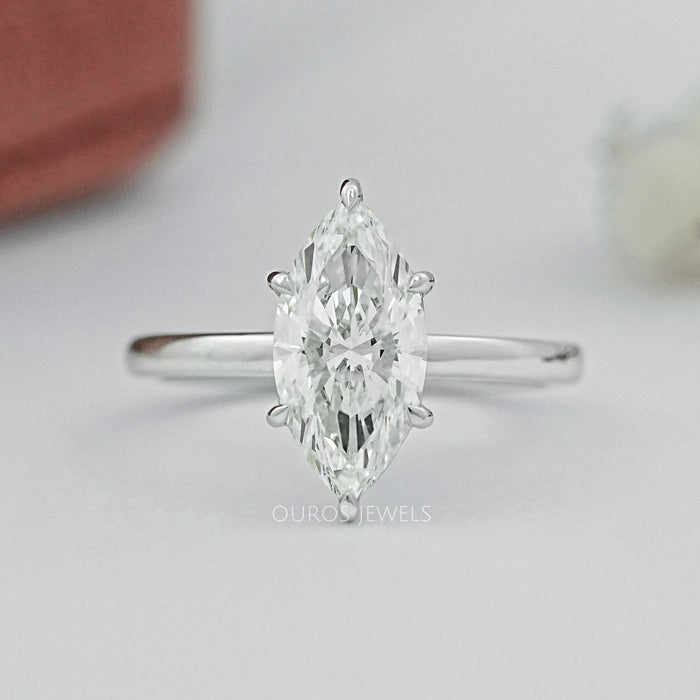 Marquise Cut Diamond Solitaire Engagement Ring
