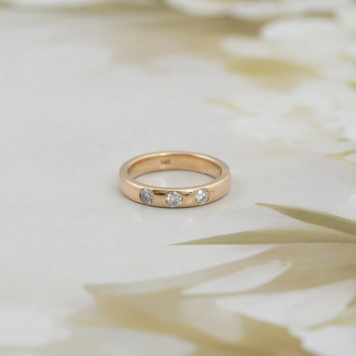 Gypsy Set Diamond Wedding Band