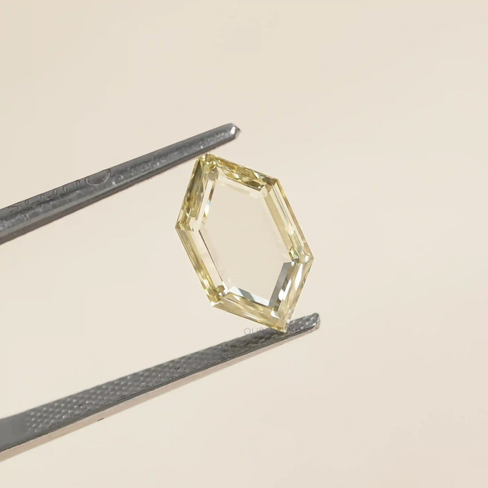 hexagon cut lab grown diamond
