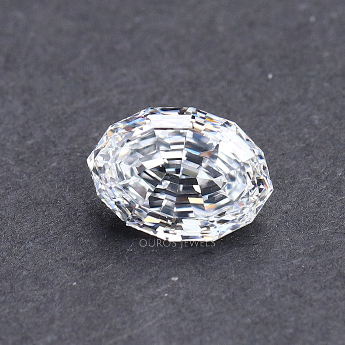 Oval Step Cut Lab Grown Diamond