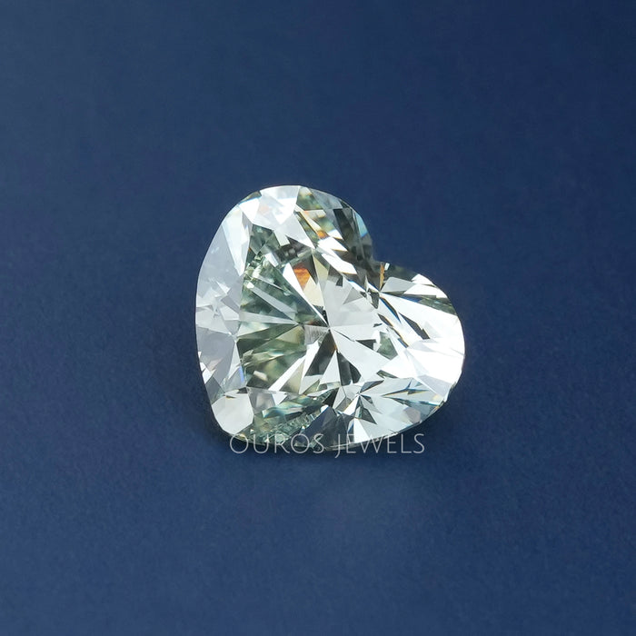 Fancy Green Heart Shaped Lab Grown Diamond