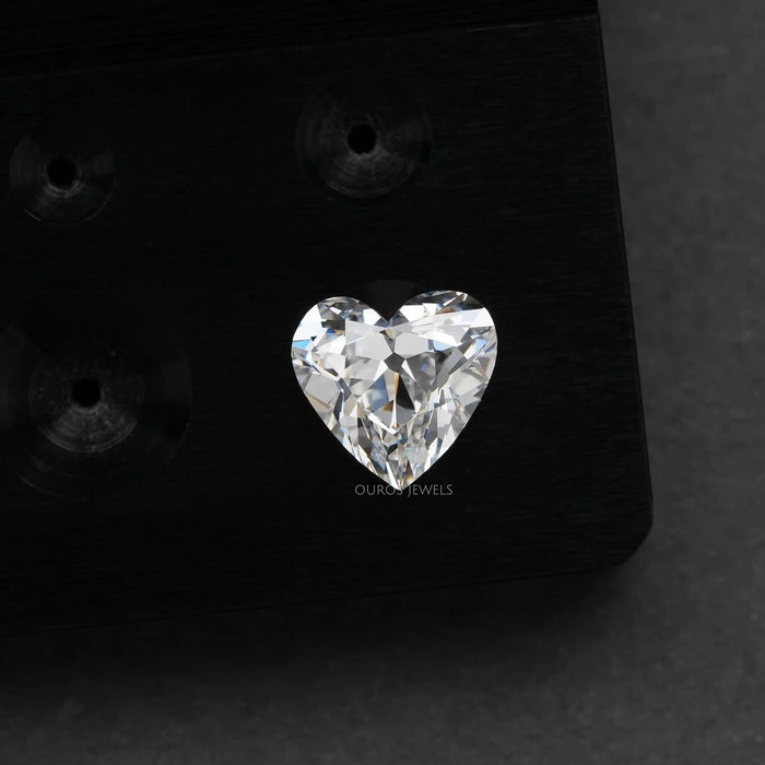 1 carat lab created heart shape diamond