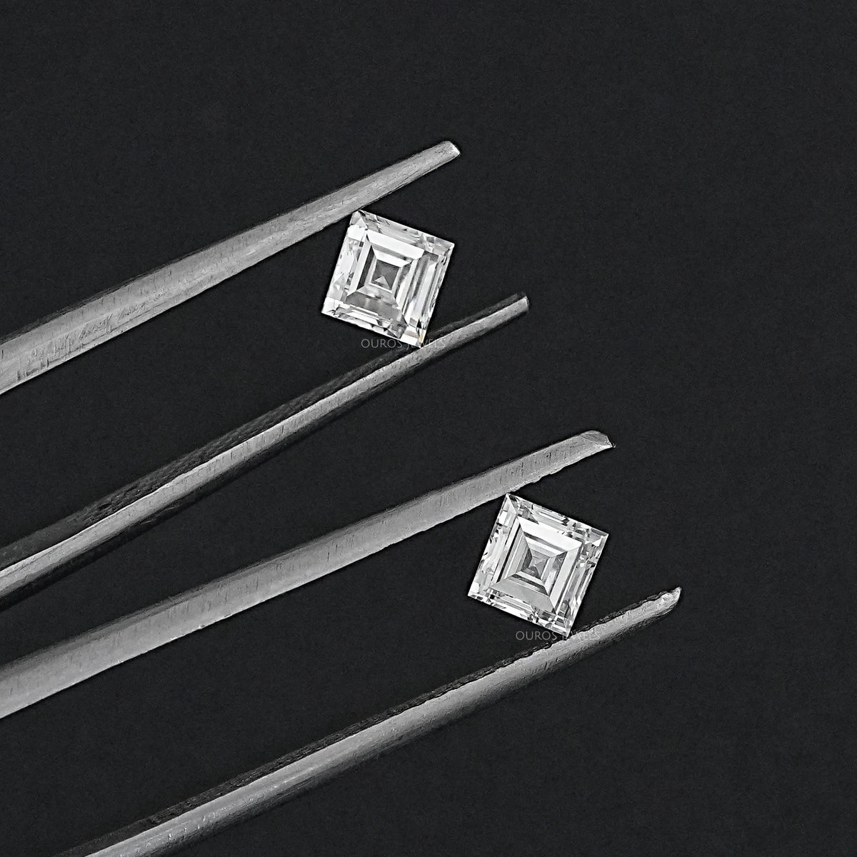 Carre Cut Lab Grown Matching Pair Diamond Loose