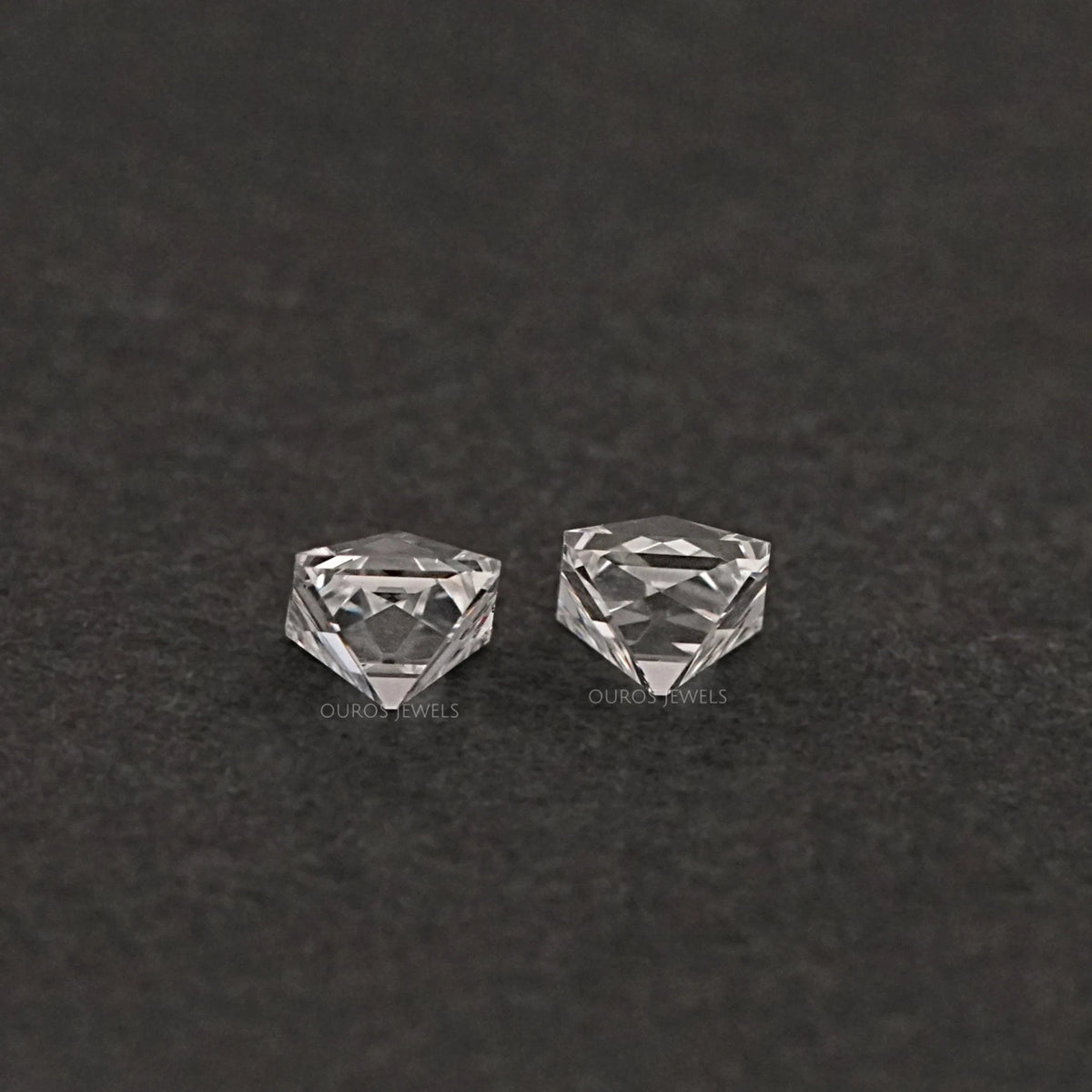 French Cut Lab Grown Diamond Matching Pair Loose