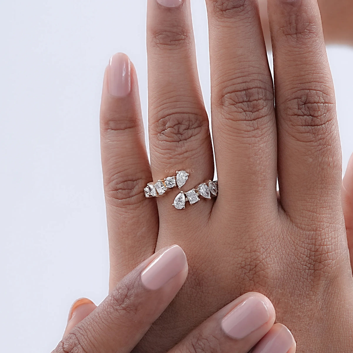 Multi Shape Diamond Eternity Band Rings
