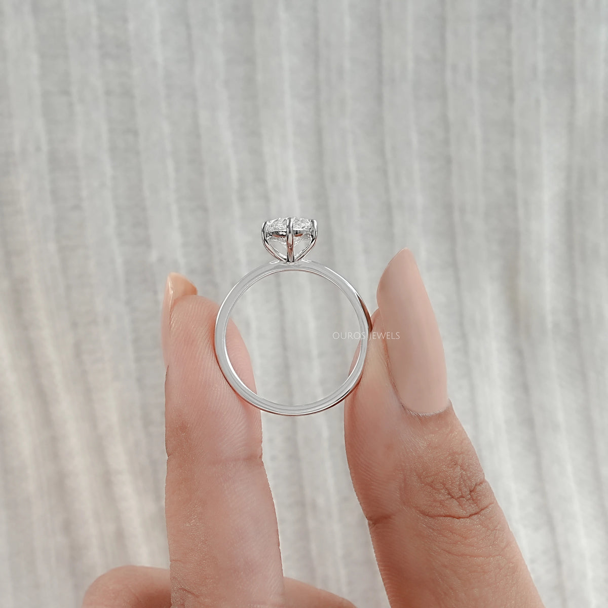 Marquise Cut Diamond Solitaire Engagement Ring Rings