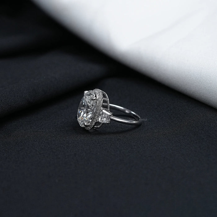 Molly Sims Oval Three Stone Ring - 96th Annual Academy Awards