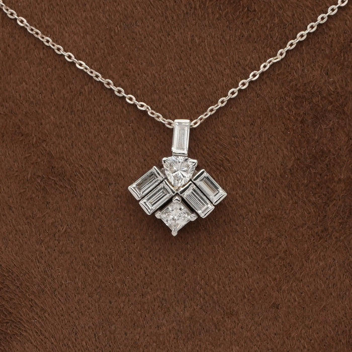 Multi Shape Lab Diamond Pendant
