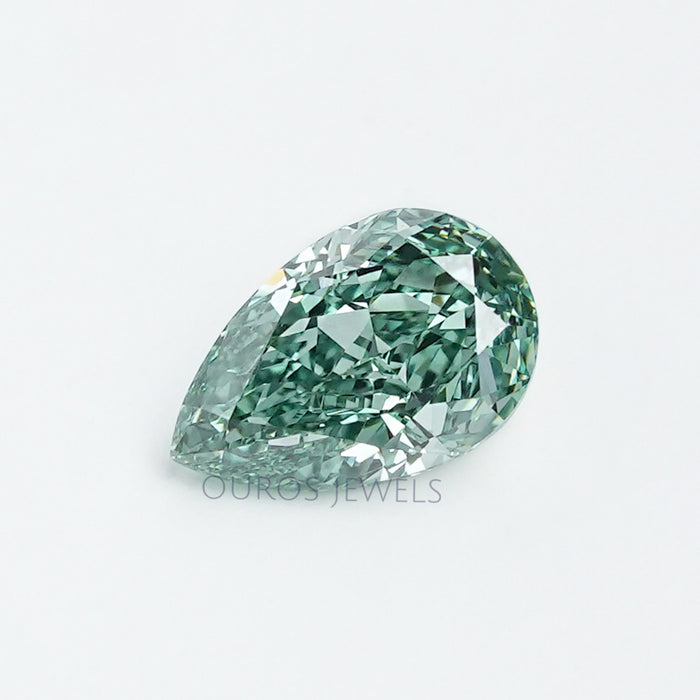 1.45 Carat Green Pear Lab Grown Diamond