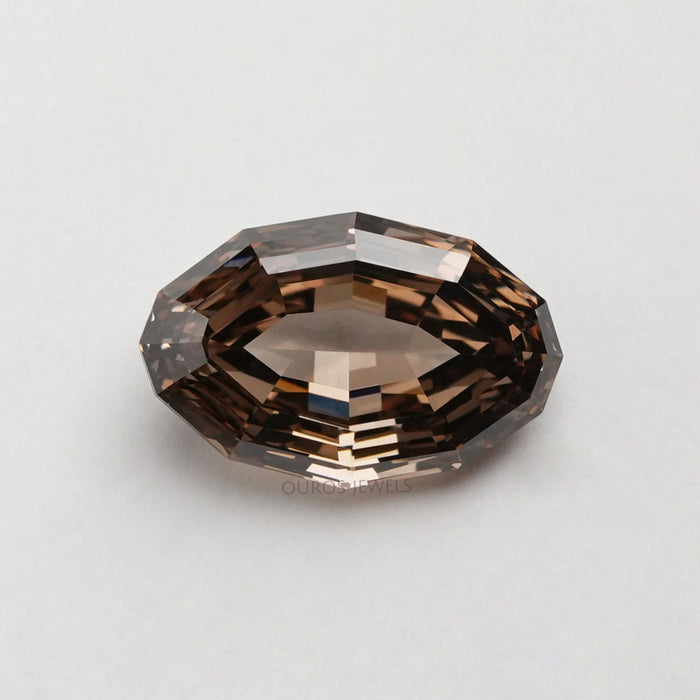 5.25 Carat Step Cut Oval Lab Created Diamond