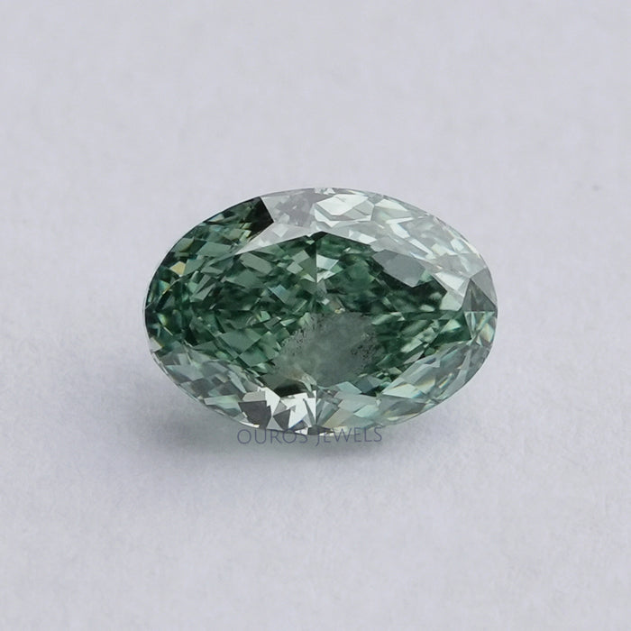 Fancy Green Oval Cut Loose Diamond