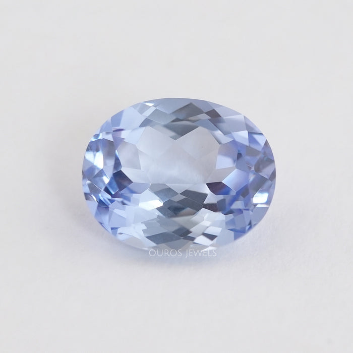 Colombian Light Blue Oval Gemstone