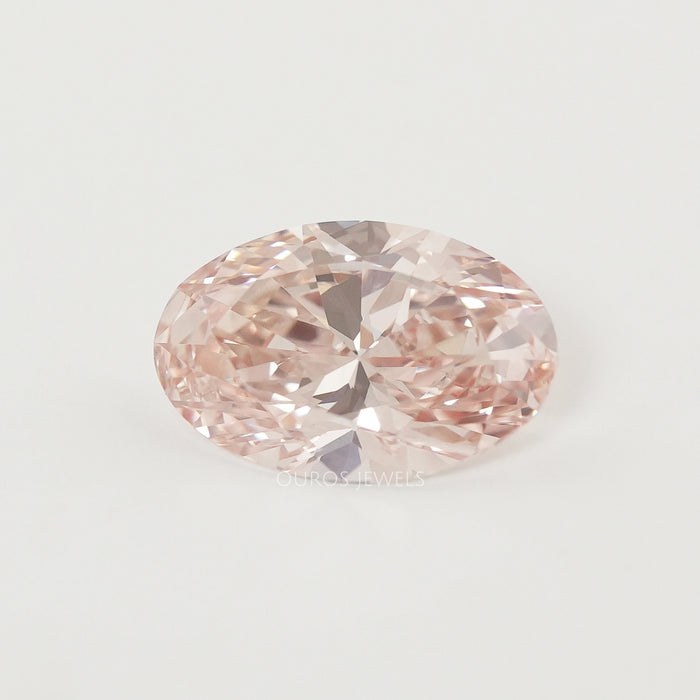 Fancy Intense Pink Oval Cut Lab Diamond