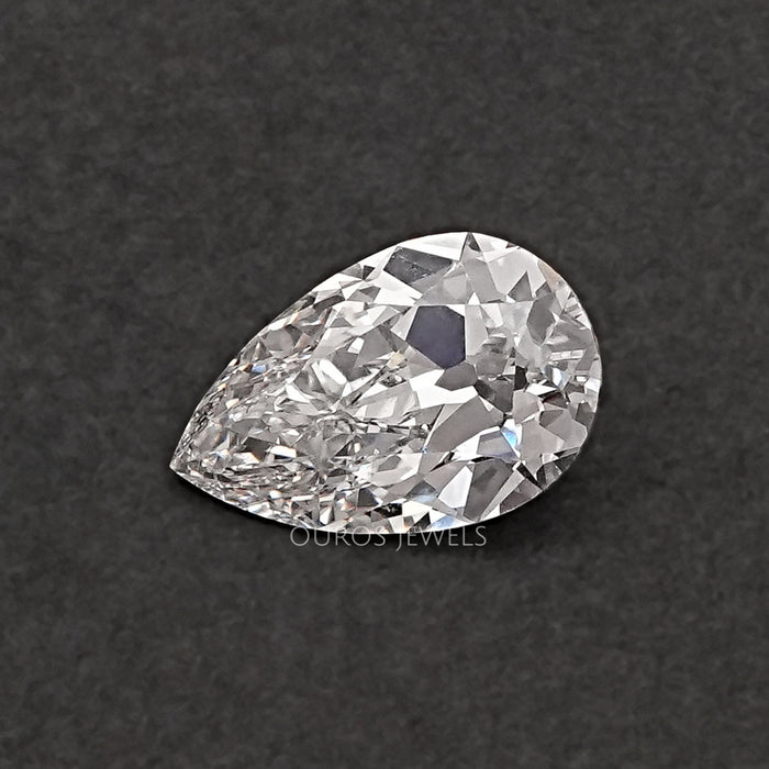 Vintage Old Mine Cut Pear Diamond - Lab Grown