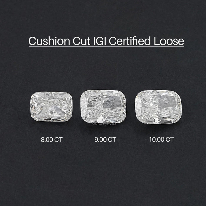 Elongated Cushion Cut Lab Grown Loose Diamond