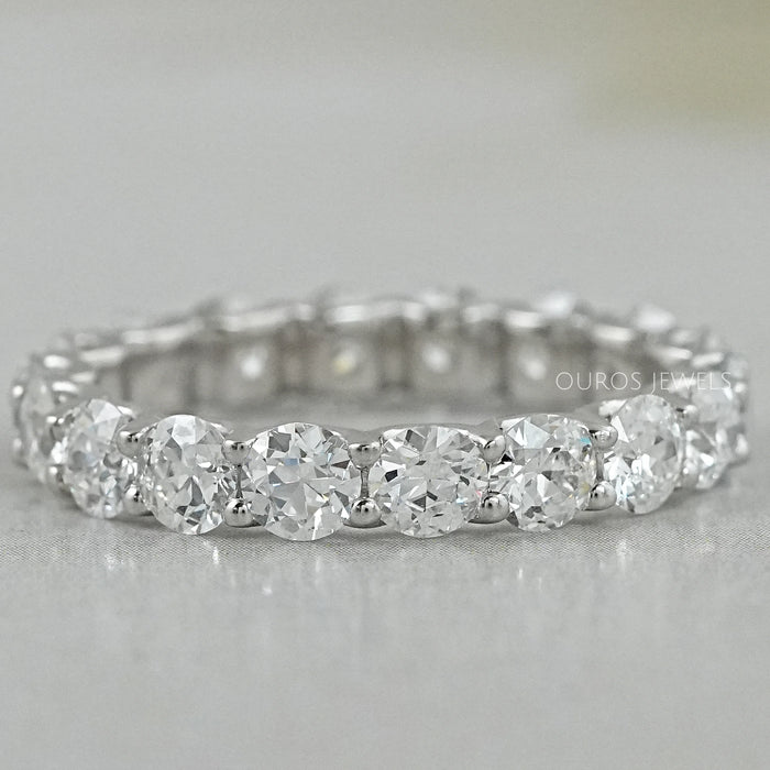 Antique Old Mine Cut Diamond Full Eternity Band