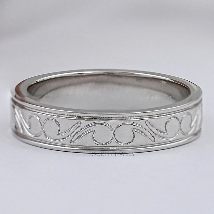 Mens Engraved Customized Wedding Bands