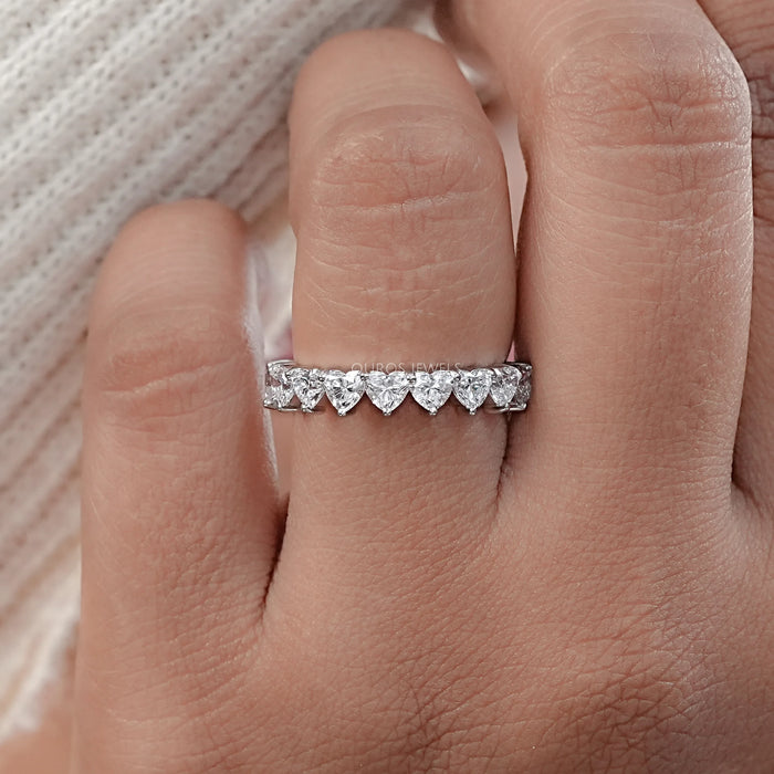 Heart Shape Lab Grown Diamond Forever Band