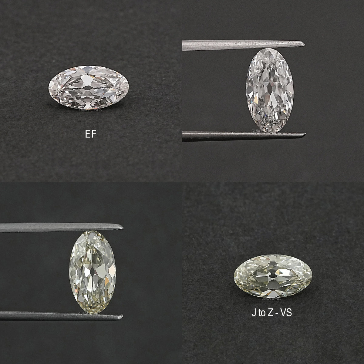 Moval Shape Lab Diamond - Old Mine Cut Loose