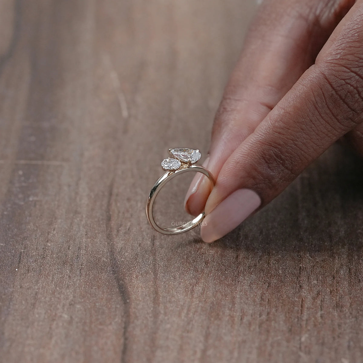 Oval And Pear Lab Diamond Toi Et Moi Ring Ring