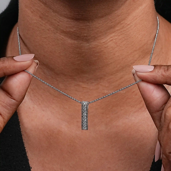 Chocolate Round Shape Bar Pendant