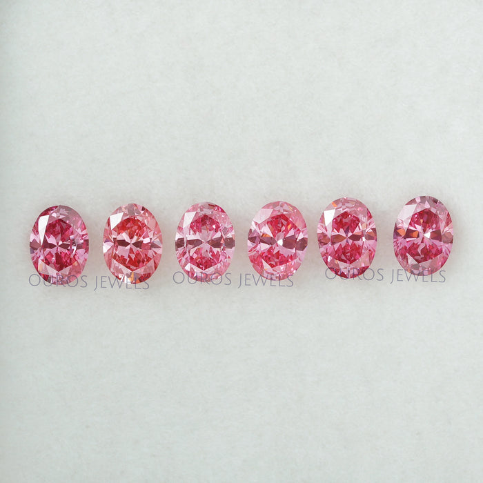 0.30 Carat Each Oval Cut Lab Grown Diamond
