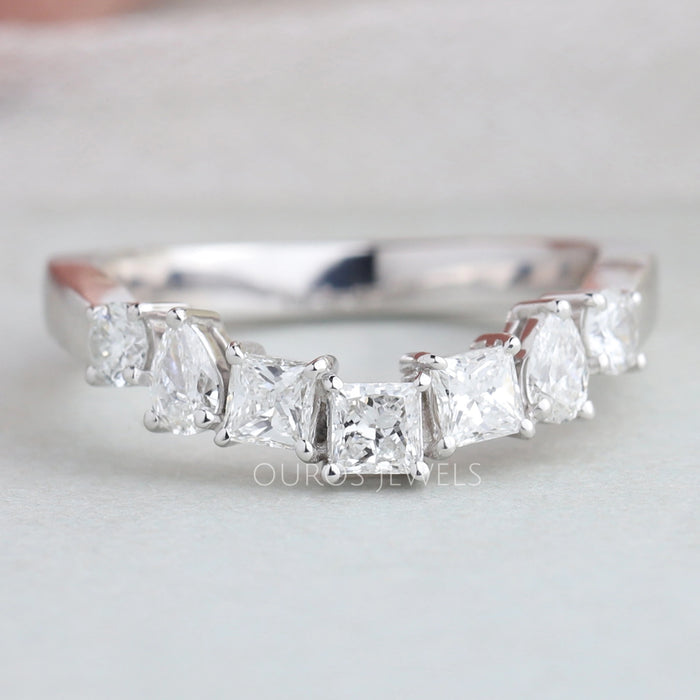 7 Multi Shape Diamond Wedding Ring