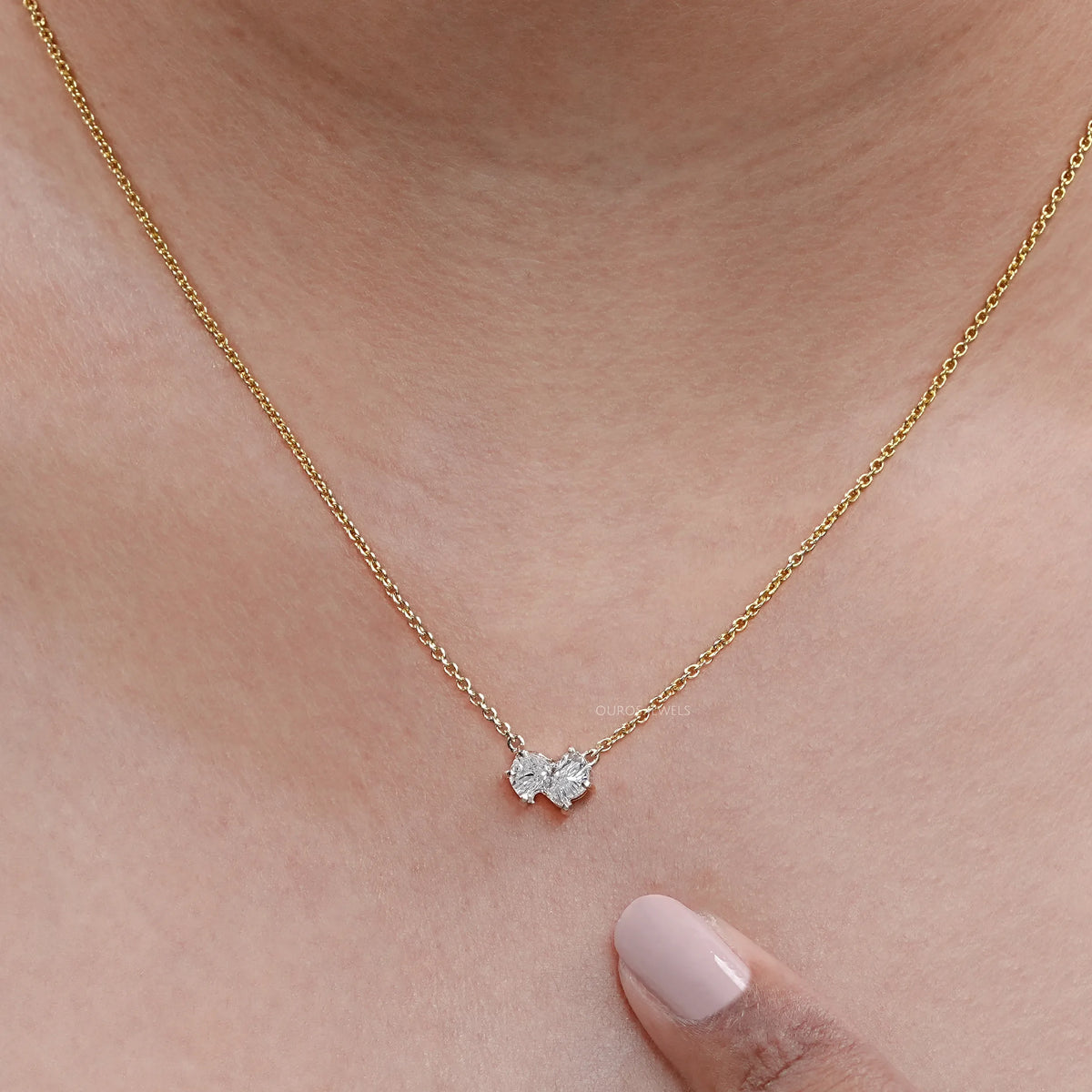 Antique Pomeranian Diamond Bezel Set Solitaire Pendant