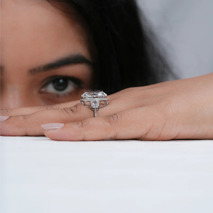 Molly Sims Oval Three Stone Ring - 96th Annual Academy Awards