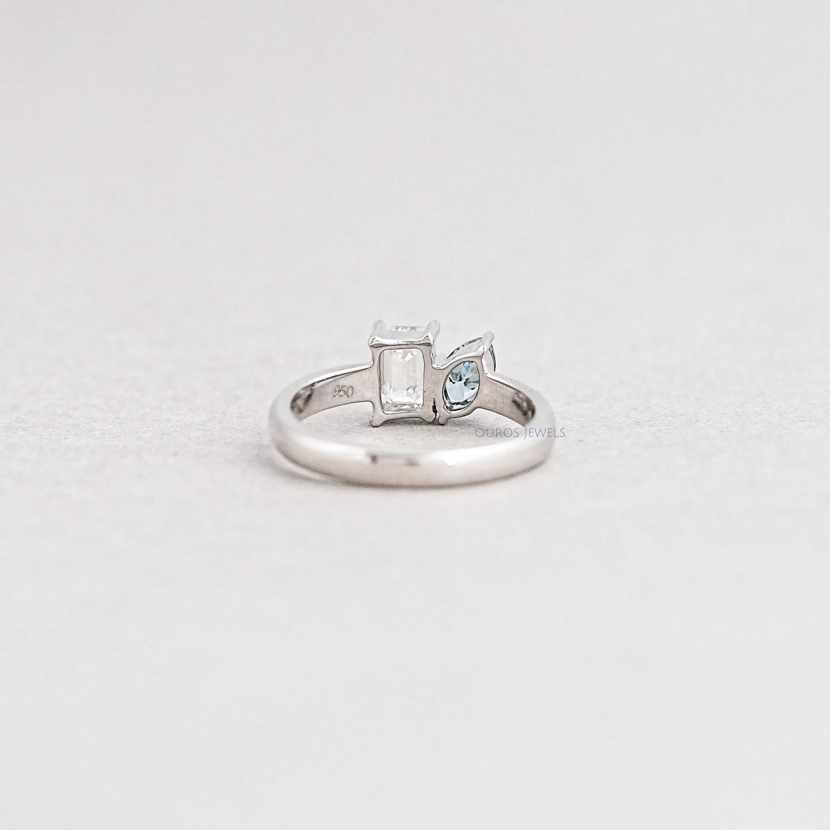 Two Stone Emerald Toi Et Moi Ring Rings