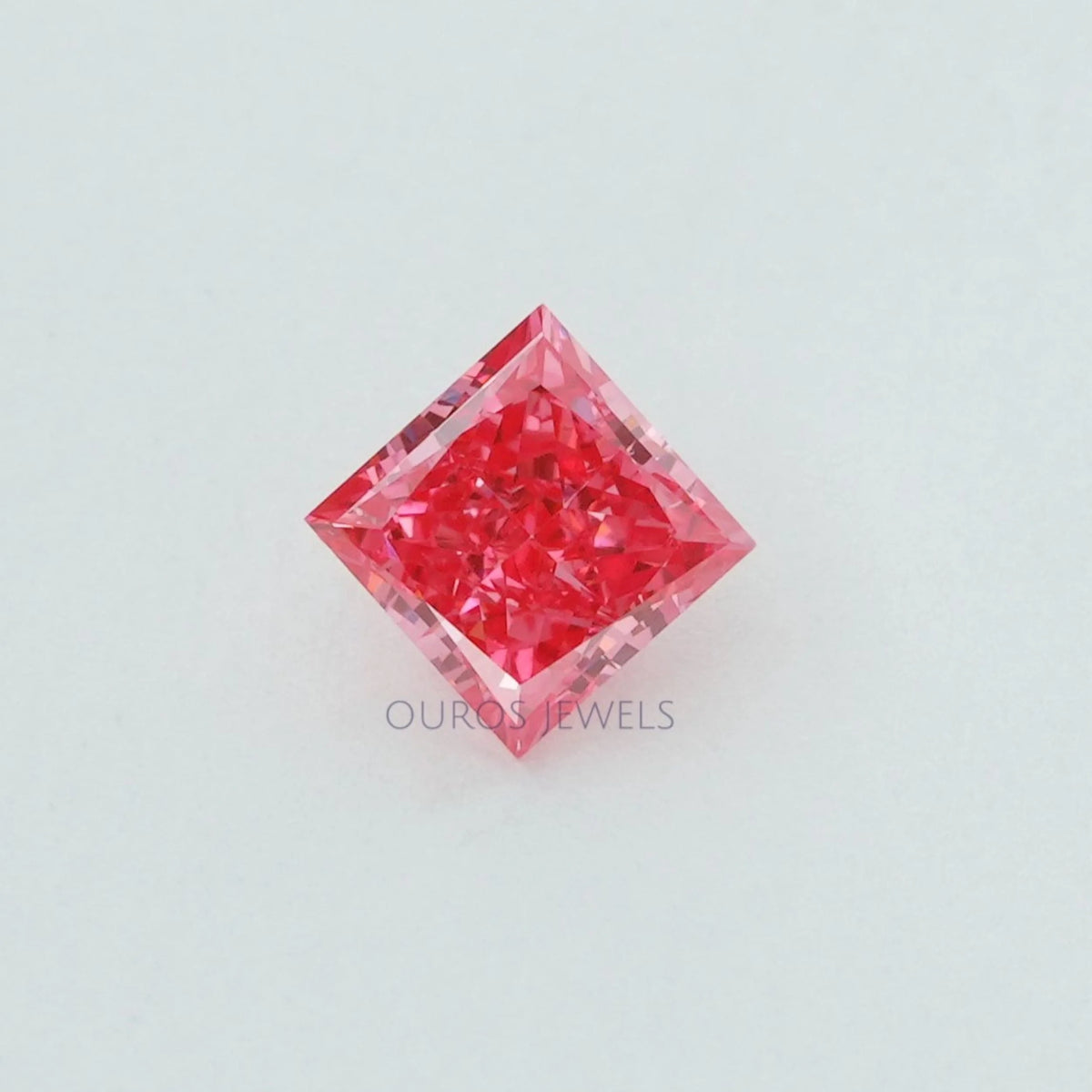 0.52 Carat Each Pink Princess Lab Grown Diamond Loose