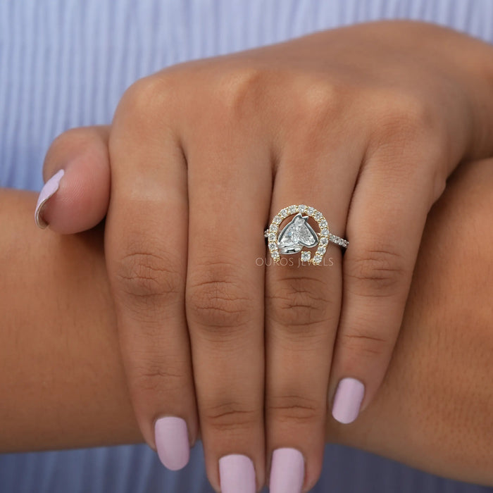 Antique Horse & Horseshoe Diamond Ring