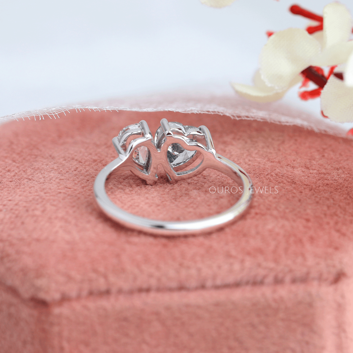Heart & Pear Diamond Toi Et Moi Wedding Ring Rings