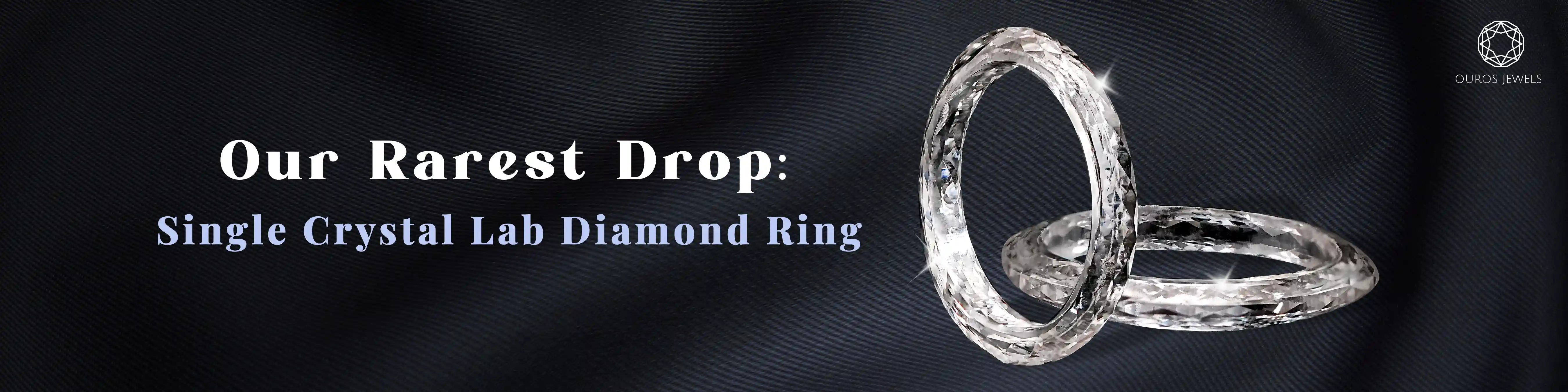 Image showing Ouros Jewels latest Single Crystal Lab Diamond Ring