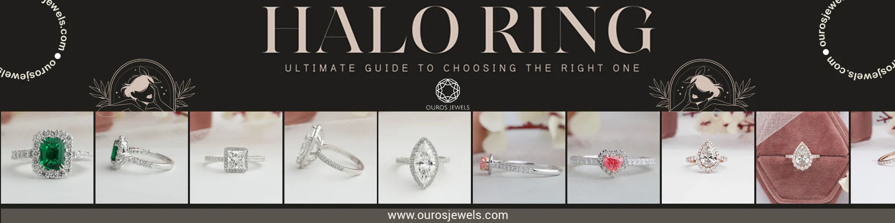 [Text]- Halo Ring- Ultimate guide to choosing the right one [Style]-Image Collage,