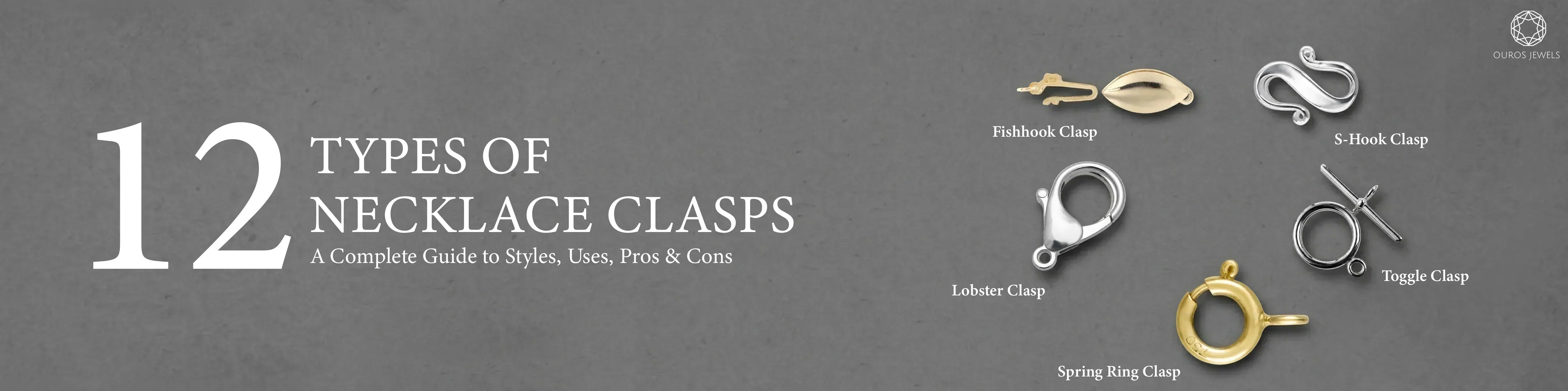 12 types of necklace clasp and clasps and closures with name and pictures