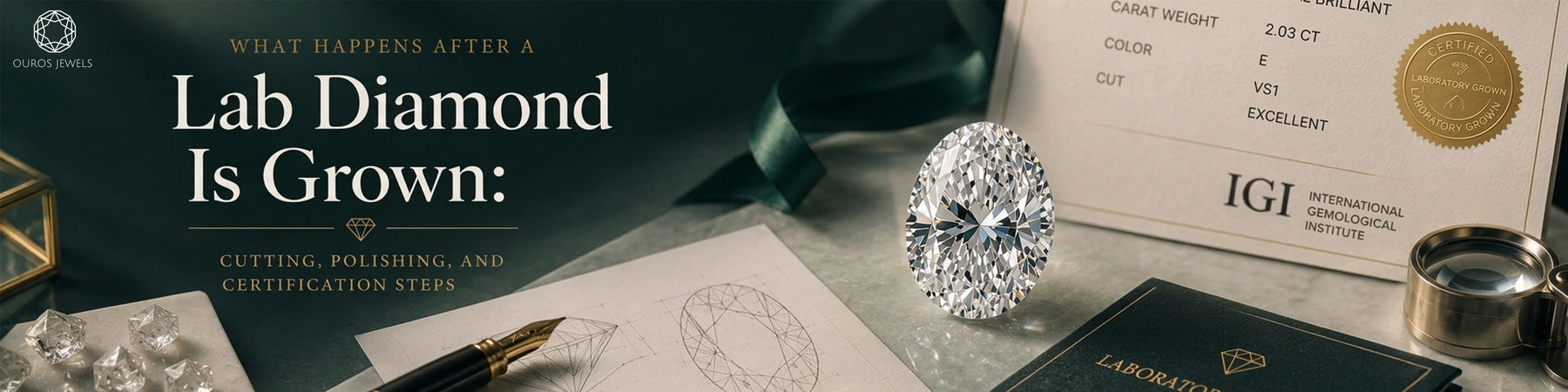 What Happens After a Lab Diamond Is Grown: Cutting, Polishing, and Certification Steps