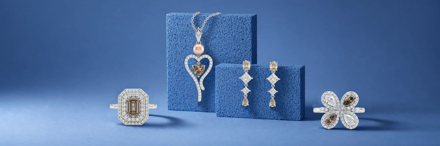Fancy Olive Lab Grown Diamond Jewelry Collection – Pendants & Wedding Bands | Ouros Jewels