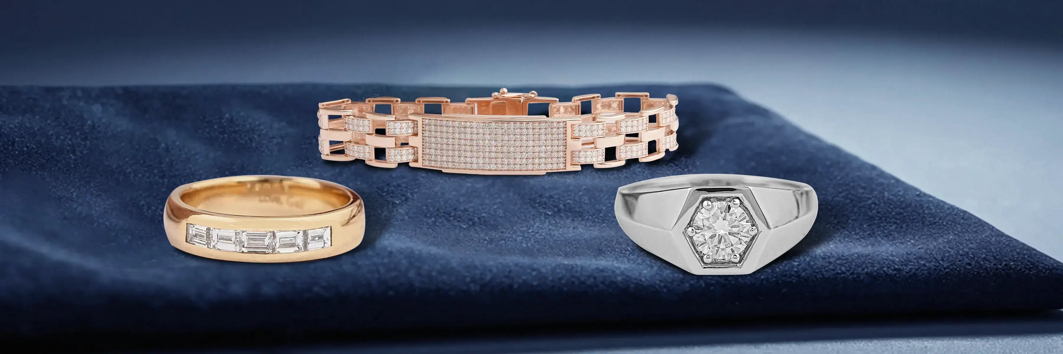 Men's Lab Diamond Rings 