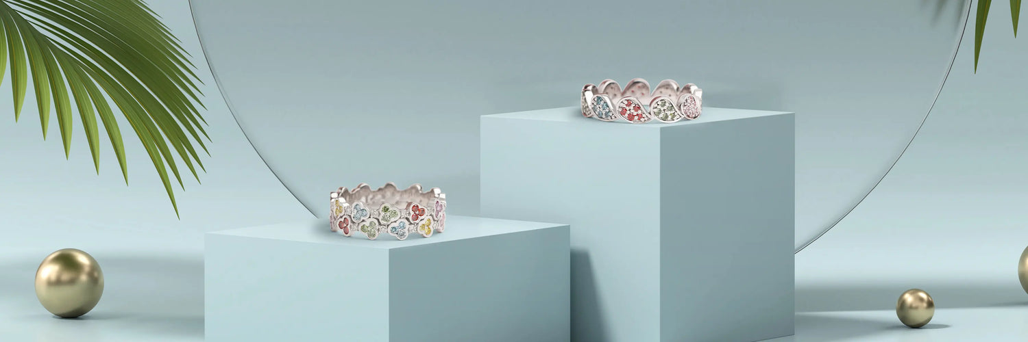 Image showing Mulitcolor Lab-Grown Diamond Jewelry