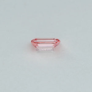 0.24 Carat Each Pink Emerald Cut Lab Grown Diamond Ouros Jewels