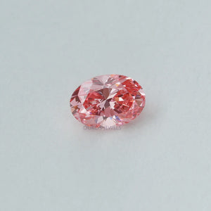 0.31 Carat Each Pink Oval Lab Diamond Ouros Jewels