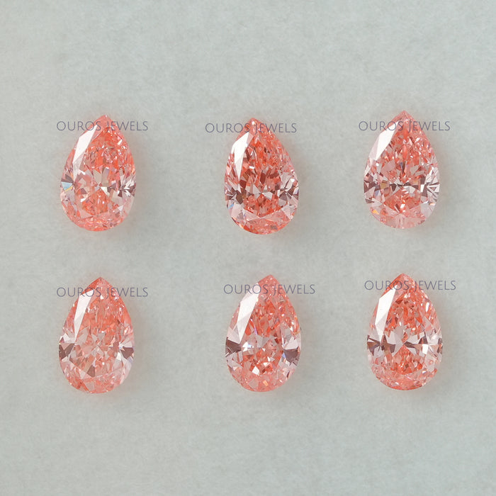 0.33 CT Each Pink Pear Loose Diamond